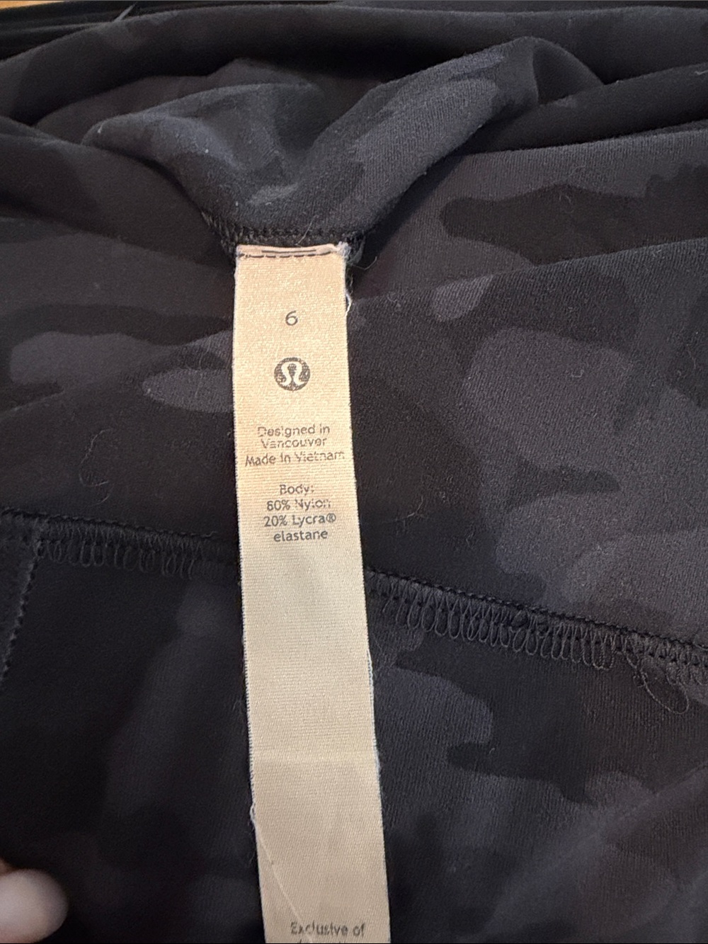 lululemon athletica align Black Camo High-Rise Bike Shorts - Picture 2 of 5